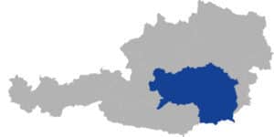 Herstellungsgebiet Steirische Käferbohne g.U. in Österreich